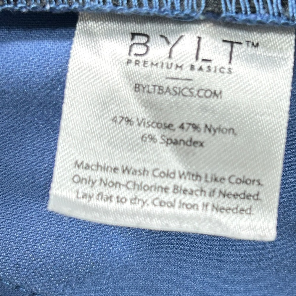 BYLT Everyday Pant 2.0 Mens 34x32 Blue Slim Performance‎ Tech Stretch Tapered - Picture 9 of 11